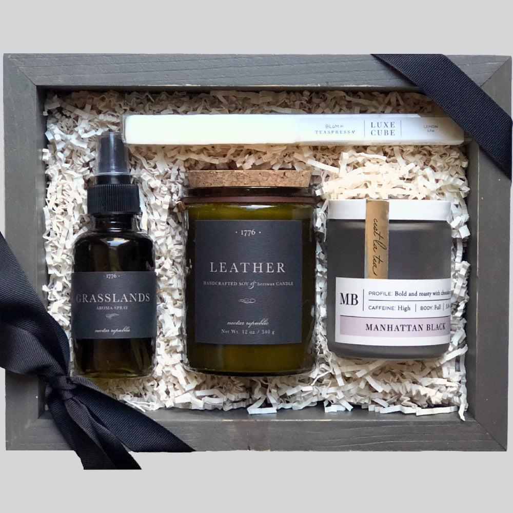 Tea & Leather Gift Box - Blume Market